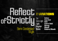Reflect of Strictly Semi Condensed Font - Featured Image