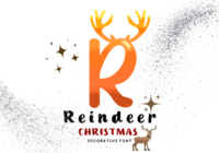 Reindeer Christmas Font - Featured Image