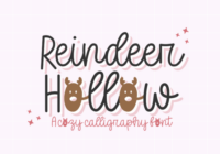 Reindeer Hollow Font - Featured Image
