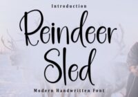 Reindeer Sled Font - Featured Image