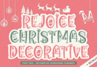 Rejoice Christmas Font - Featured Image