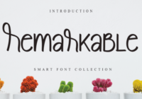 Remarkable Font - Featured Image