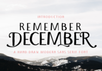Remember December Font - Featured Image