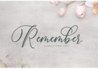 Remember Font - Featured Image