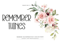 Remember Things Font - Featured Image