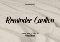 Reminder Caution Font - Featured Image