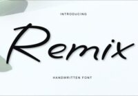 Remix Font - Featured Image