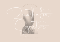 Renathalia Signature Font - Featured Image