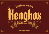 Rengkox Font - Featured Image