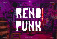 Reno Punk Font - Featured Image