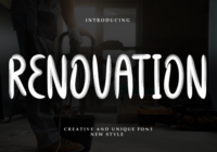 Renovation Font - Featured Image