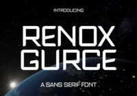 Renox Gurce Font - Featured Image