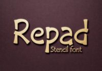 Repad Stencil Font - Featured Image
