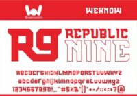 Republic Nine Font - Featured Image