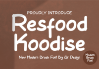 Resfood Koodise Font - Featured Image