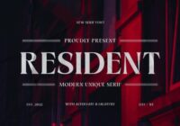 Resident Font - Featured Image