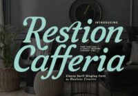 Restion Cafferia Font - Featured Image