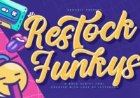 Restock Funkys Font - Featured Image