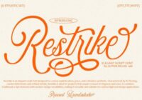Restrike Font - Featured Image