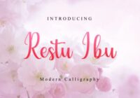 Restu Ibu Font - Featured Image