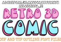 Retro 3d Comic Font - Featured Image