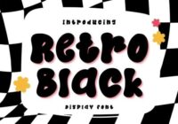Retro Black Font - Featured Image