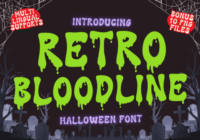 Retro Bloodline Font - Featured Image