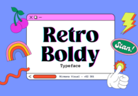 Retro Boldy Font - Featured Image