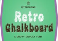 Retro Chalkboard Font - Featured Image