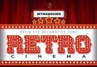 Retro Cinema Font - Featured Image