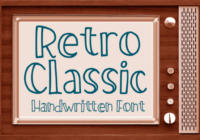 Retro Classic Font - Featured Image