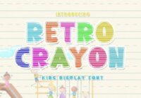 Retro Crayon Font - Featured Image