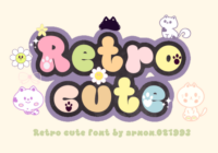 Retro Cute Font - Featured Image