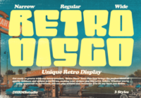 Retro Disco Font - Featured Image