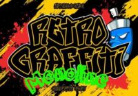 Retro Graffiti Monoline Font - Featured Image