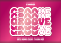 Retro Groove Stacked Font - Featured Image