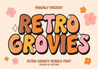 Retro Grovies Font - Featured Image