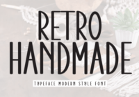 Retro Handmade Font - Featured Image