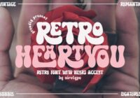 Retro Heart You Font - Featured Image