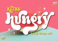 Retro Hungry Font - Featured Image