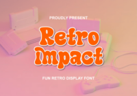 Retro Impact Font - Featured Image