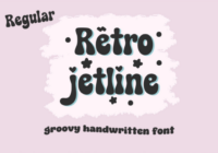 Retro Jetline Regular Font - Featured Image