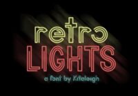 Retro Lights Font - Featured Image
