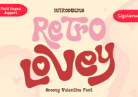Retro Lovey Font - Featured Image