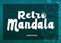 Retro Mandala Font - Featured Image