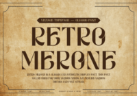 Retro Merone Font - Featured Image
