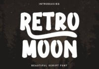 Retro Moon Font - Featured Image