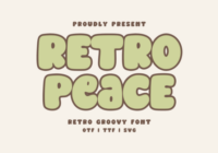 Retro Peace Regular Font Font - Featured Image