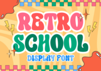 Retro School Font - Featured Image