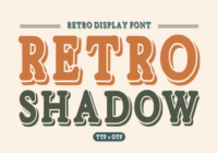 Retro Shadow Font - Featured Image